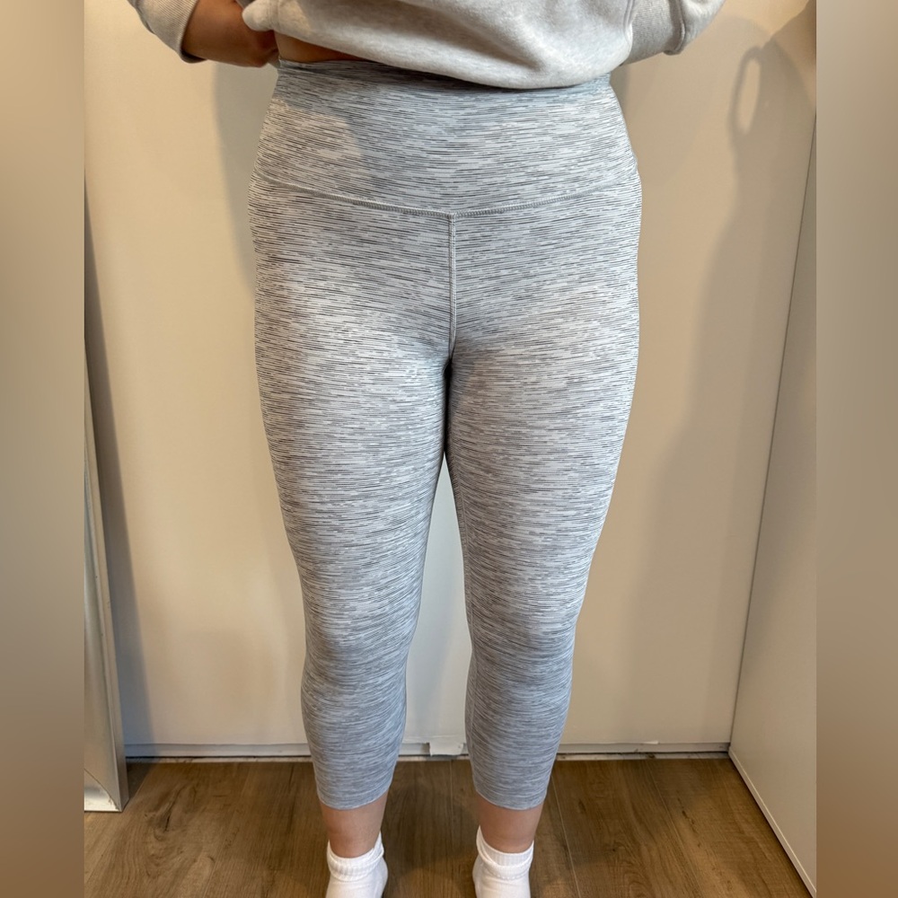 Gray LuLuLemon High-Waisted Leggings